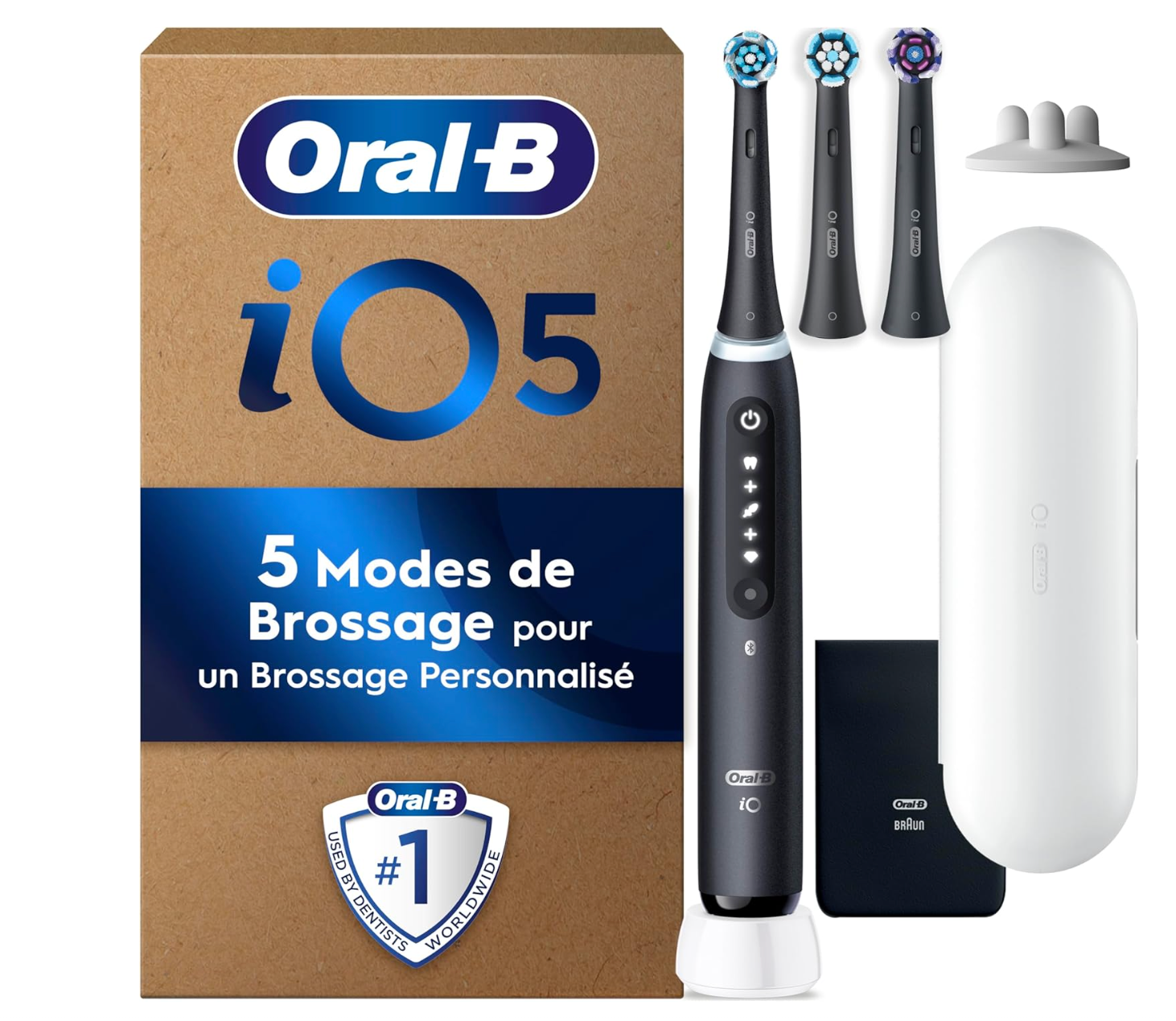 5 Brosse À Dents Électrique Noire